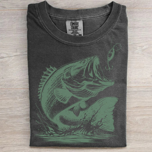 Vintage Fish Tattoo Style T-Shirt