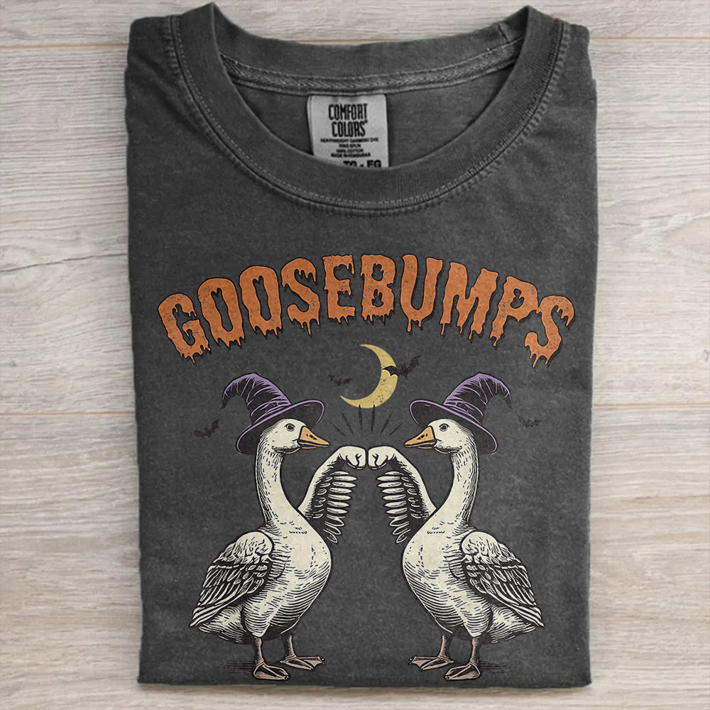 Goose Bumps Tee – Funny Halloween & Autumn Shirt