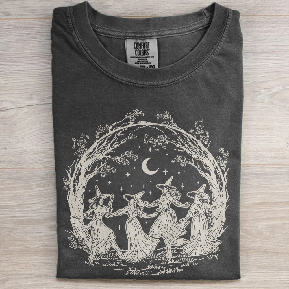 Halloween Witch – Witchy Girls Clipart T-Shirt