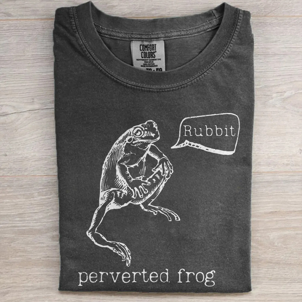 Perverted Frog Graphic Tee – Funny Frog Lover Shirt