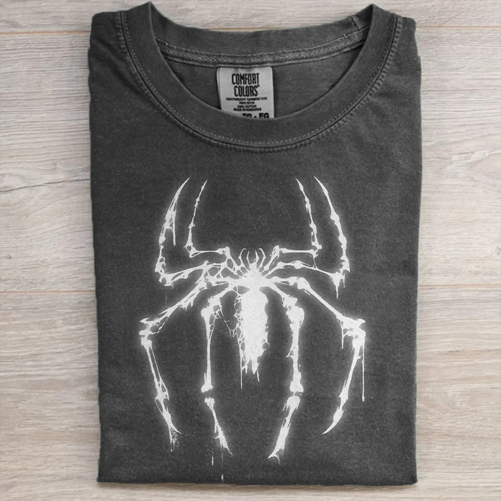 Retro Spider Oversized Shirt – Vintage Hero & Dark Art Tee