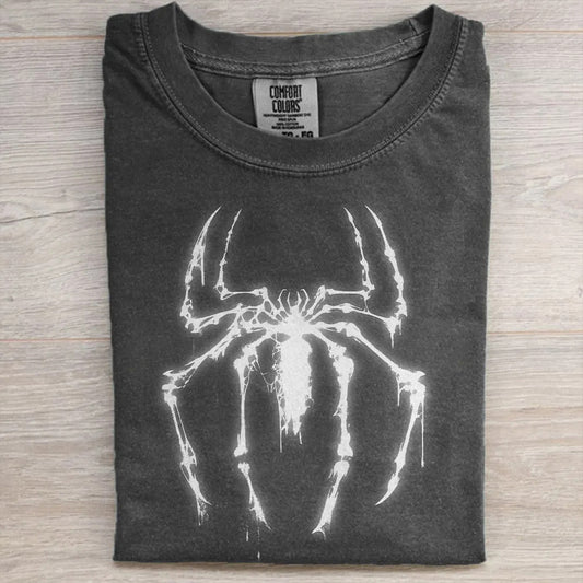 Retro Spider Oversized Shirt – Vintage Hero & Dark Art Tee