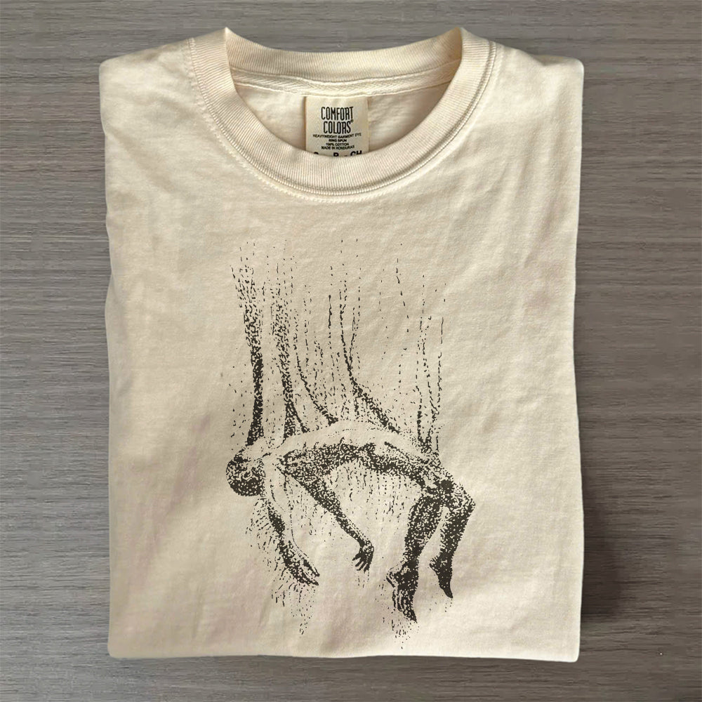 Body Falling From Sky Vintage 90s Graphic T-Shirt