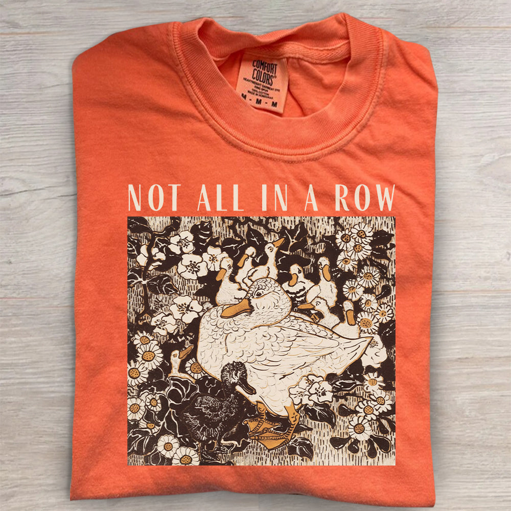 Comfort Colors Ducks Not In A Row Retro Duck Shirt