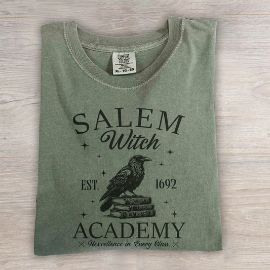 Salem Witch Academy Graphic Tee- Halloween Shirt