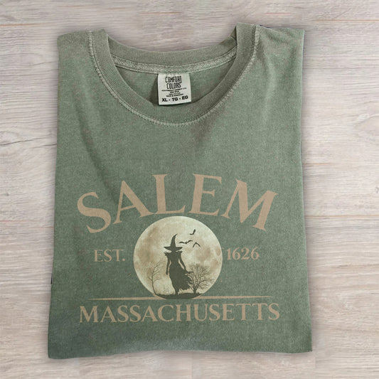 Salem Halloween T-Shirt – Vintage Witchy Graphic Tee