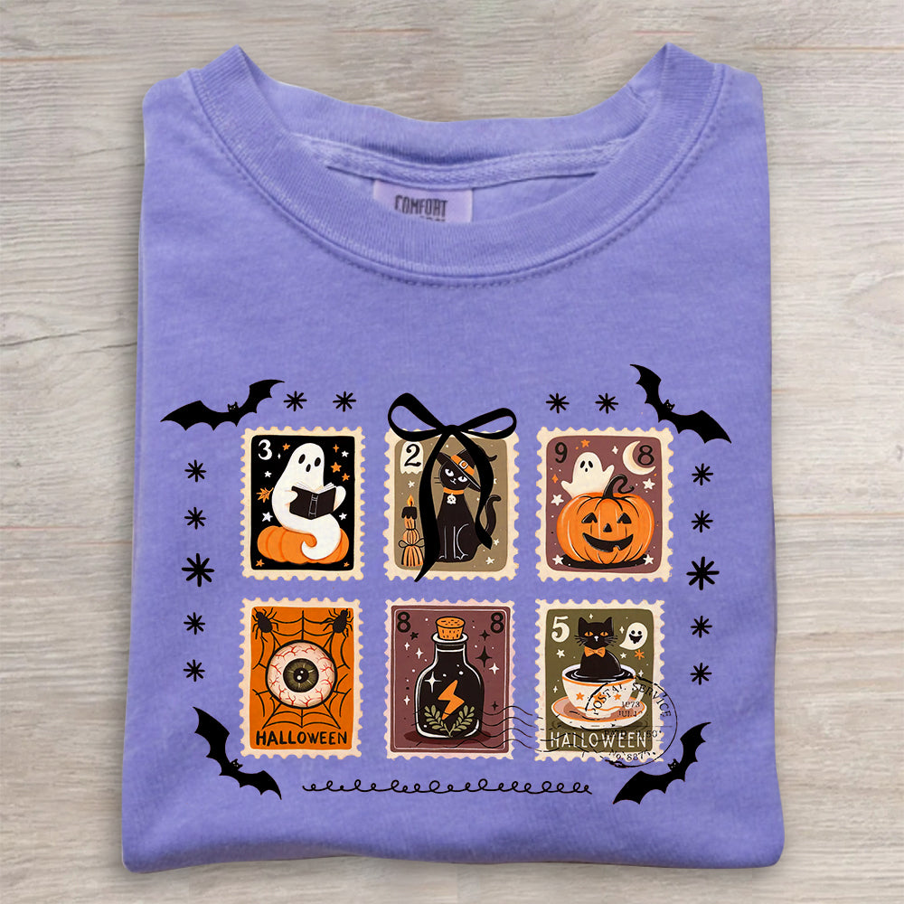 Retro Ghost Halloween Shirt – Comfort Colors® Fall Pumpkin Tee