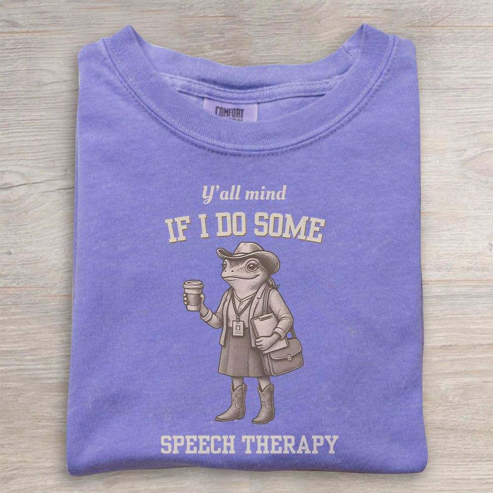 Comfort Colors Funny SLP T-Shirt, Speech Therapy Shirt, Gift for Speech Pathologist, SLP Shirt Gift