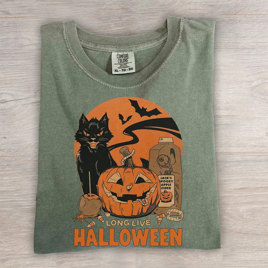 Comfort Colors® Retro Halloween Shirt – Vintage Fall Pumpkin Tee, Spooky Season
