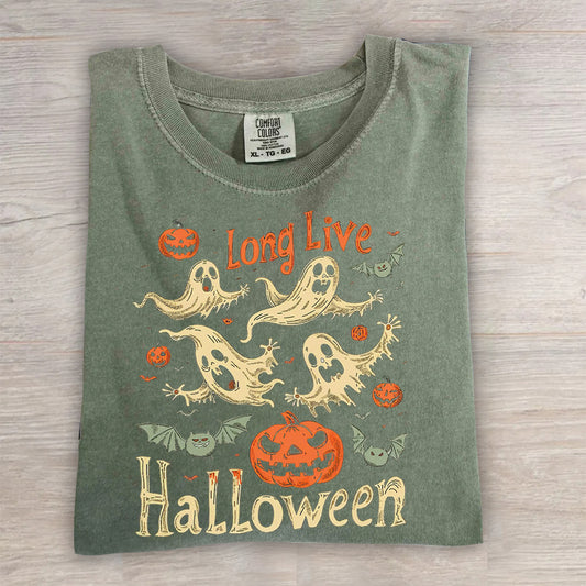 Comfort Colors® Vintage Spooky Season Tee, Boho Halloween Shirt- Retro Halloween Shirt
