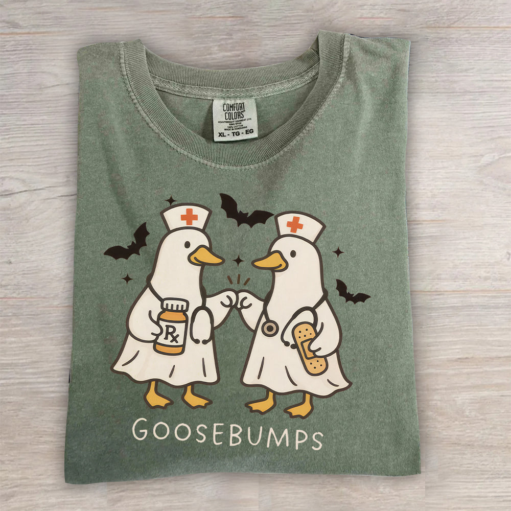 Spooky Goosebumps Nurse Shirt – Silly Goose Halloween NICU Tee