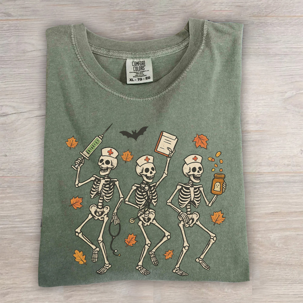 Halloween Nurse Skeleton Shirt | Spooky RN Fall Tee