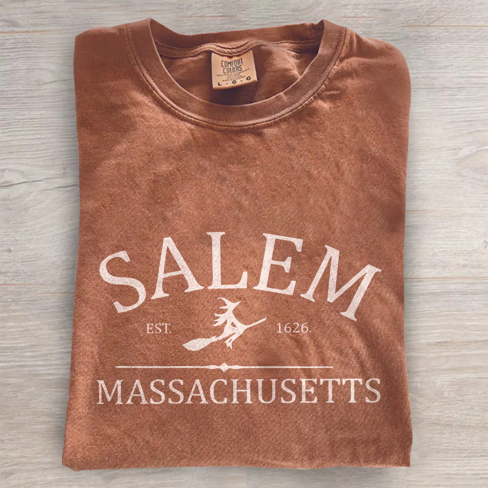 Salem Massachusetts Shirt – Vintage Witch City Tee
