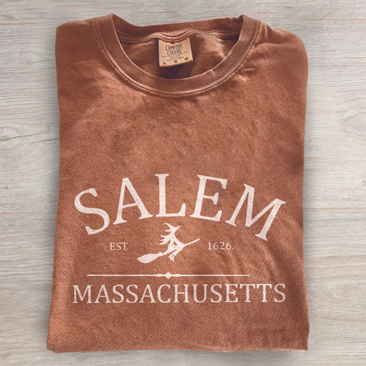 Salem Massachusetts Shirt – Vintage Witch City Tee