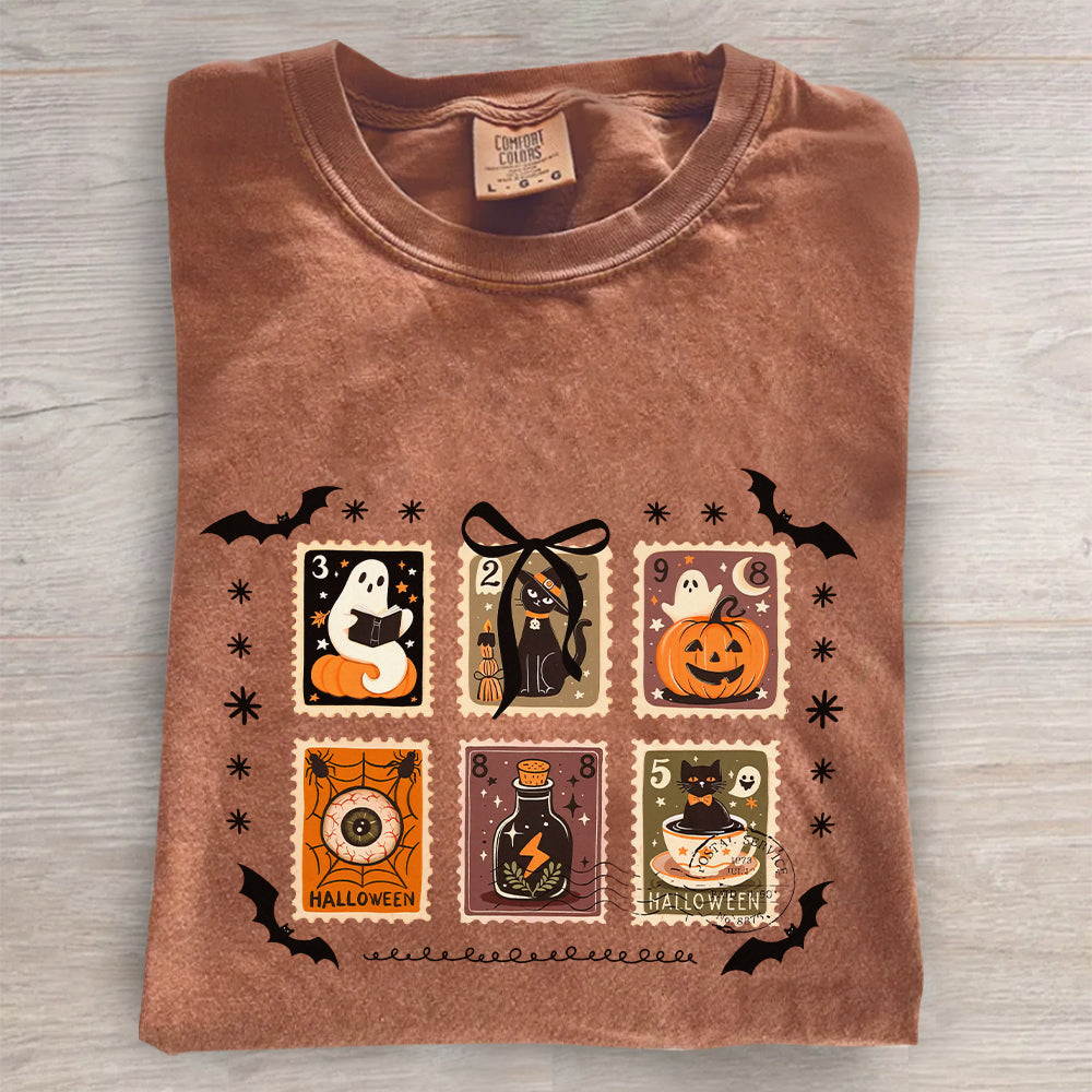 Retro Ghost Halloween Shirt – Comfort Colors® Fall Pumpkin Tee