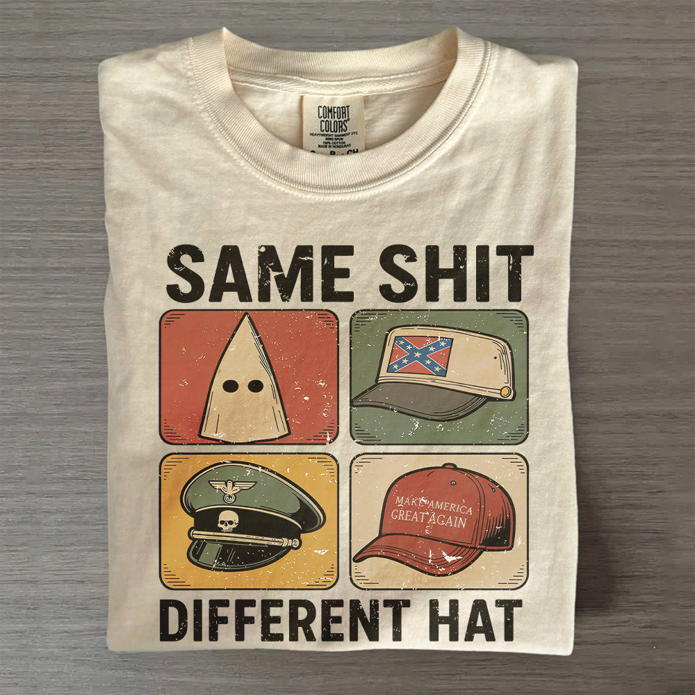 Same Shit Different Hat Political Graphic Tee