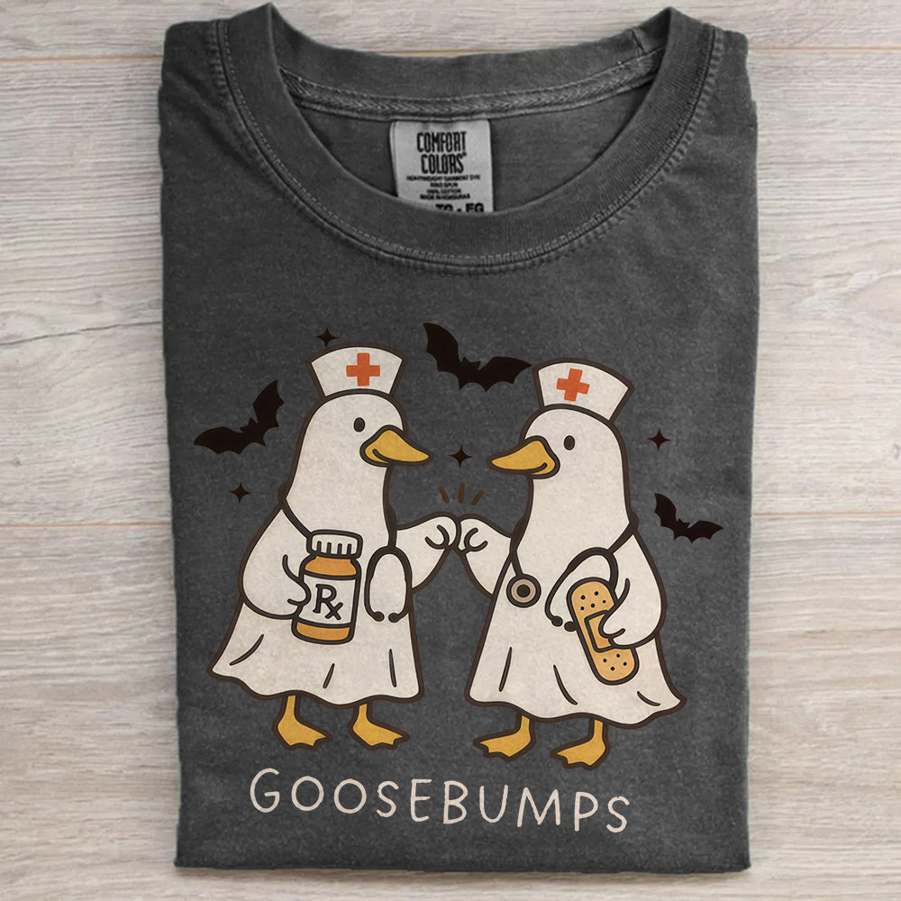 Spooky Goosebumps Nurse Shirt – Silly Goose Halloween NICU Tee