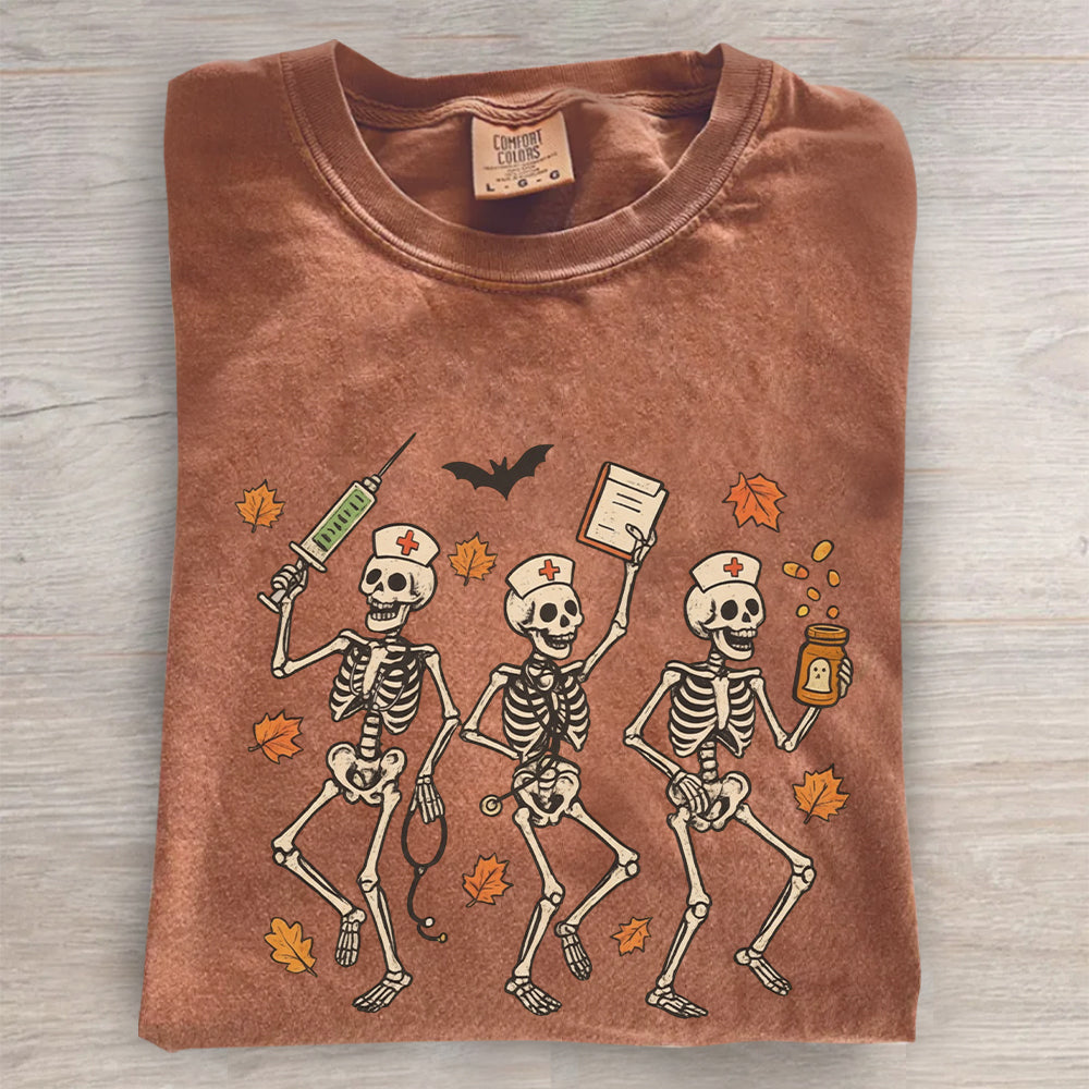Halloween Nurse Skeleton Shirt | Spooky RN Fall Tee
