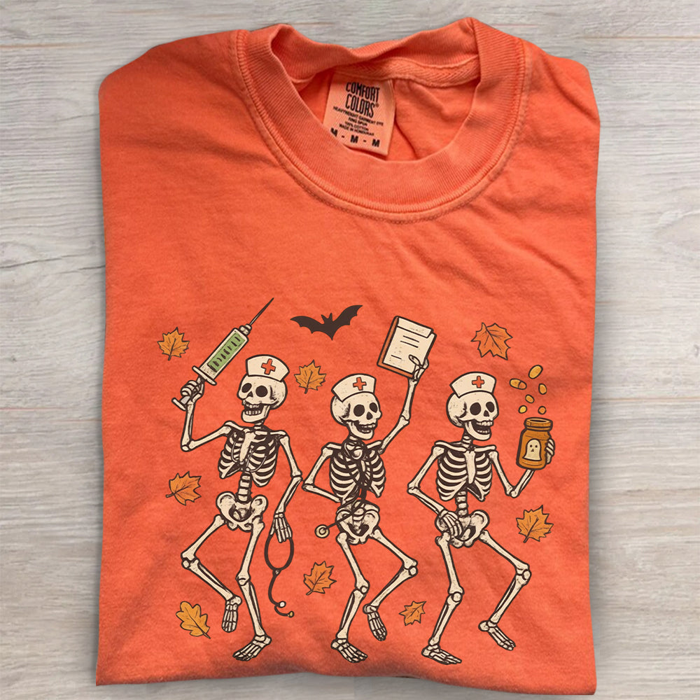 Halloween Nurse Skeleton Shirt | Spooky RN Fall Tee