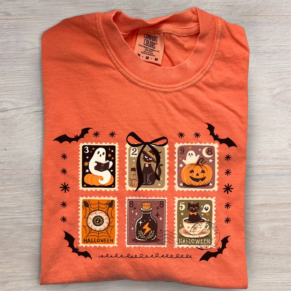 Retro Ghost Halloween Shirt – Comfort Colors® Fall Pumpkin Tee