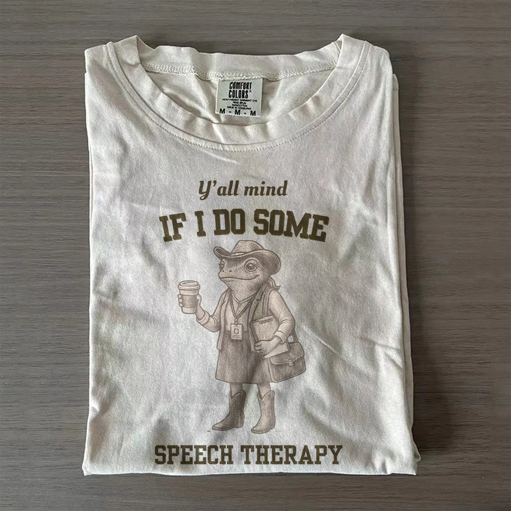 Comfort Colors Funny SLP T-Shirt, Speech Therapy Shirt, Gift for Speech Pathologist, SLP Shirt Gift