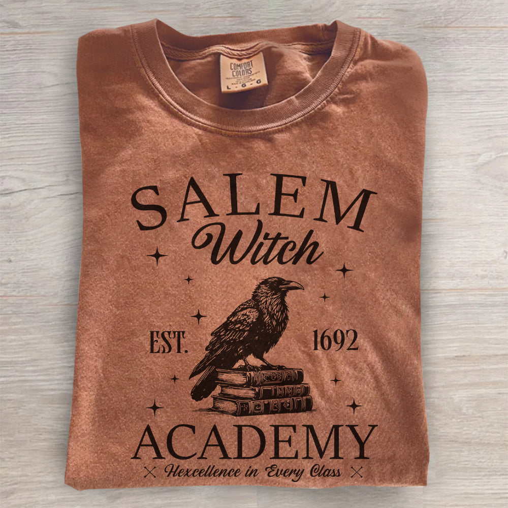 Salem Witch Academy Graphic Tee- Halloween Shirt