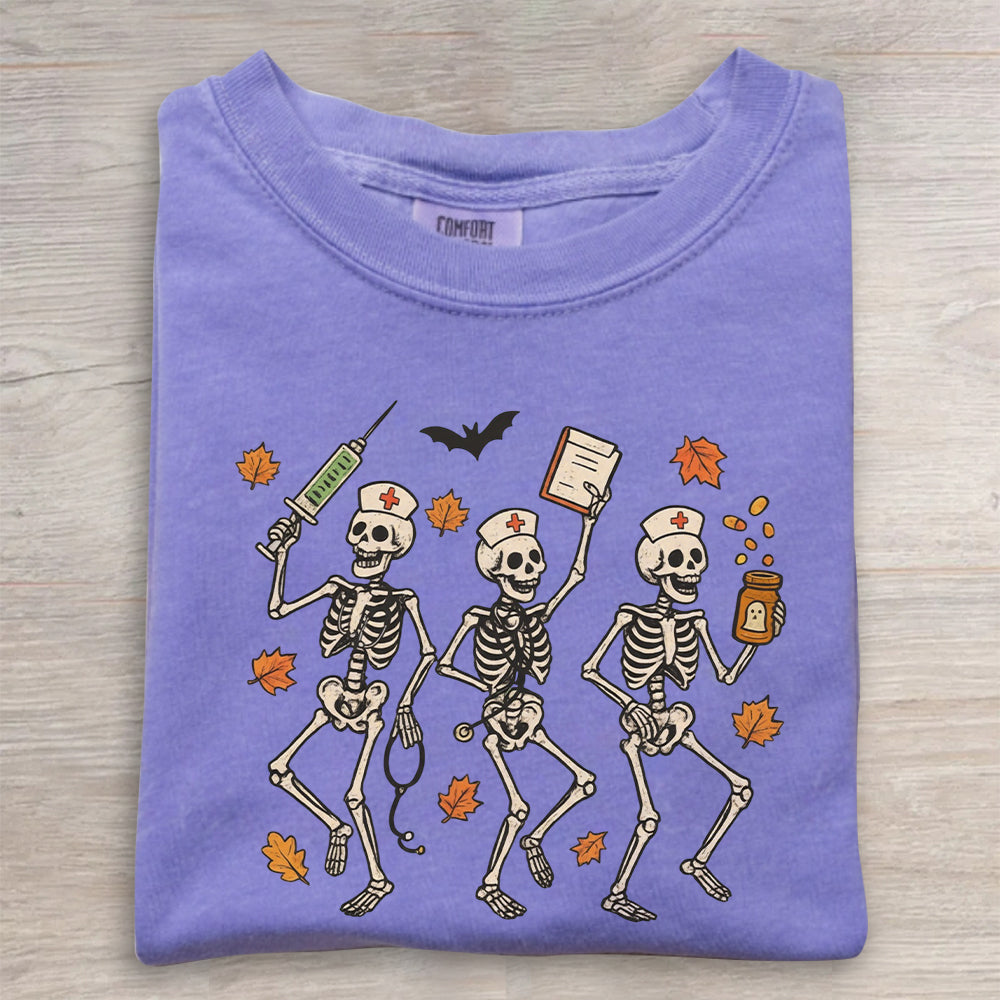Halloween Nurse Skeleton Shirt | Spooky RN Fall Tee