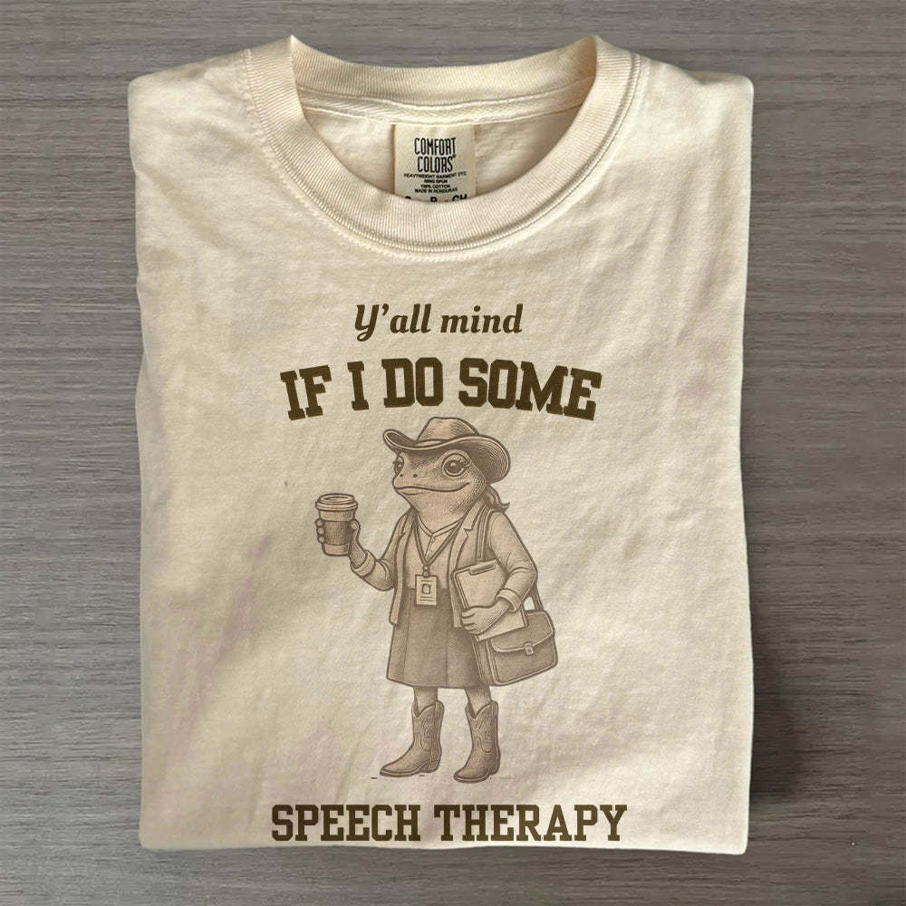 Comfort Colors Funny SLP T-Shirt, Speech Therapy Shirt, Gift for Speech Pathologist, SLP Shirt Gift