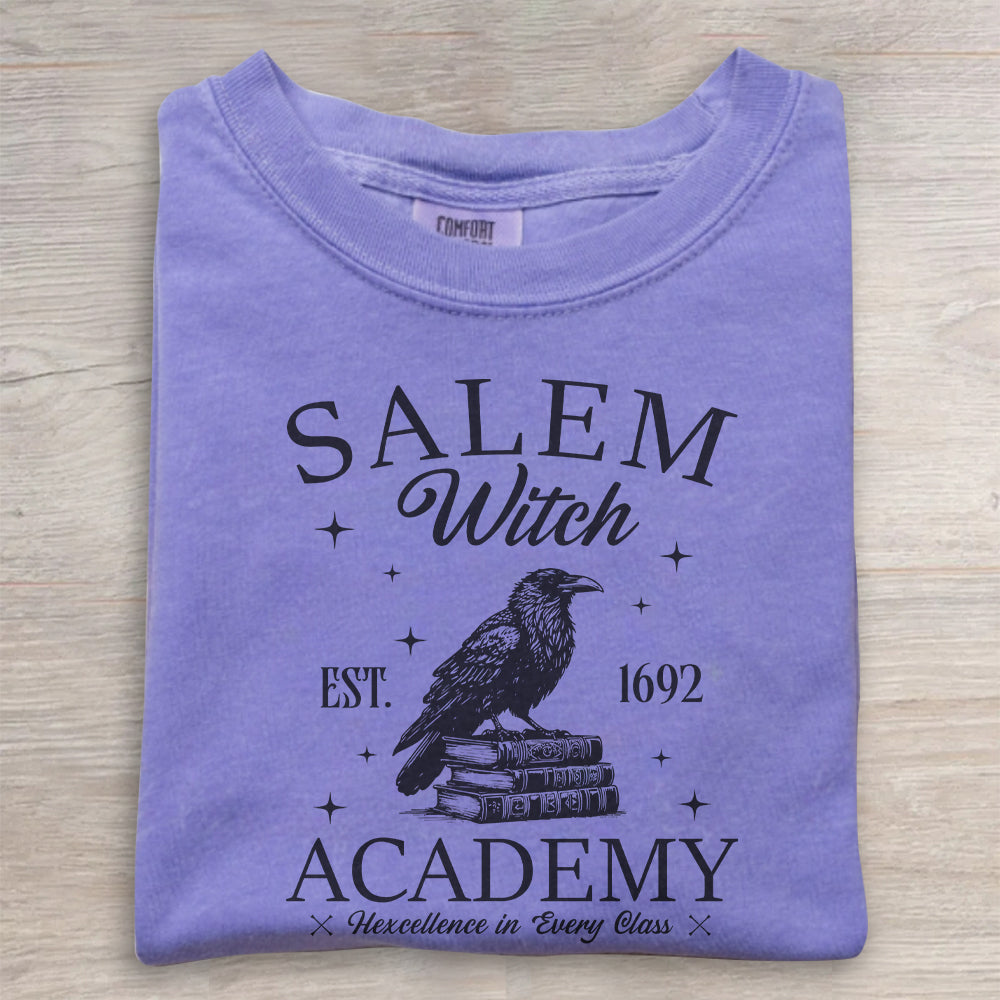 Salem Witch Academy Graphic Tee- Halloween Shirt