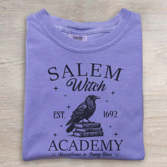Salem Witch Academy Graphic Tee- Halloween Shirt
