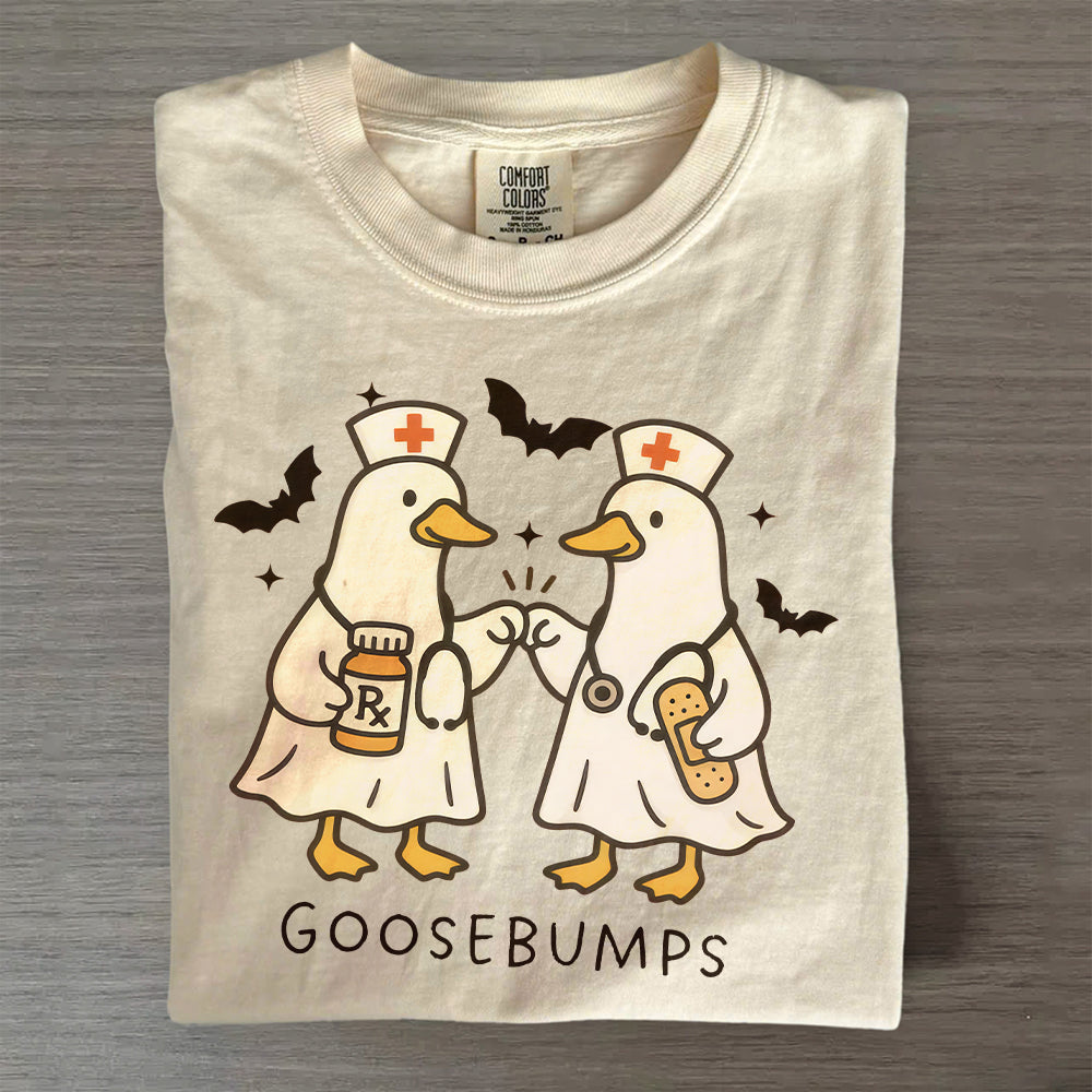 Spooky Goosebumps Nurse Shirt – Silly Goose Halloween NICU Tee