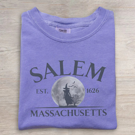Salem Halloween T-Shirt – Vintage Witchy Graphic Tee