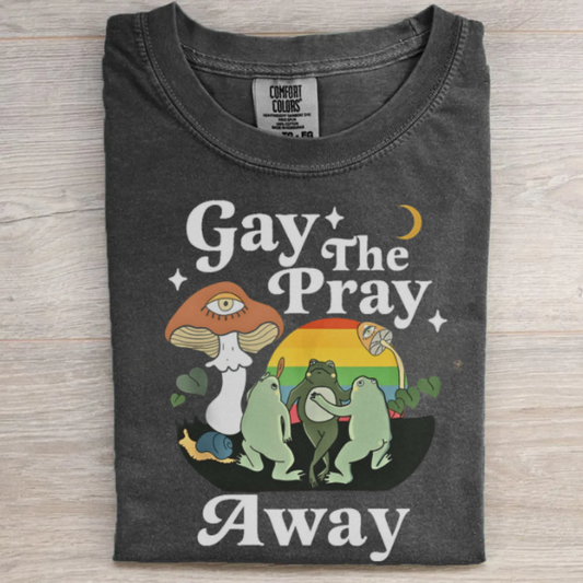 Retro Queer Shirt – Gay the Pray Away Graphic Tee