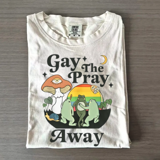 Retro Queer Shirt – Gay the Pray Away Graphic Tee