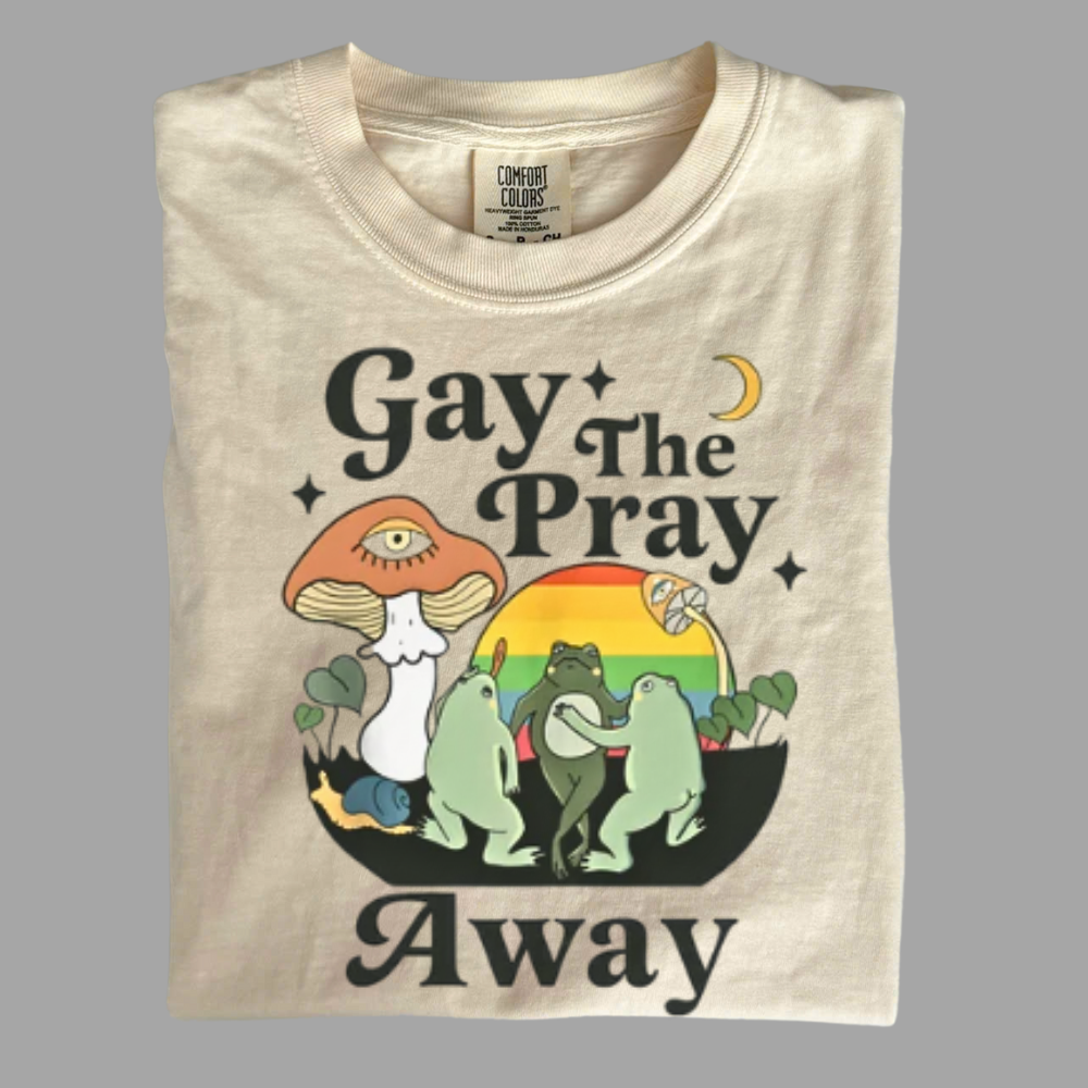 Retro Queer Shirt – Gay the Pray Away Graphic Tee
