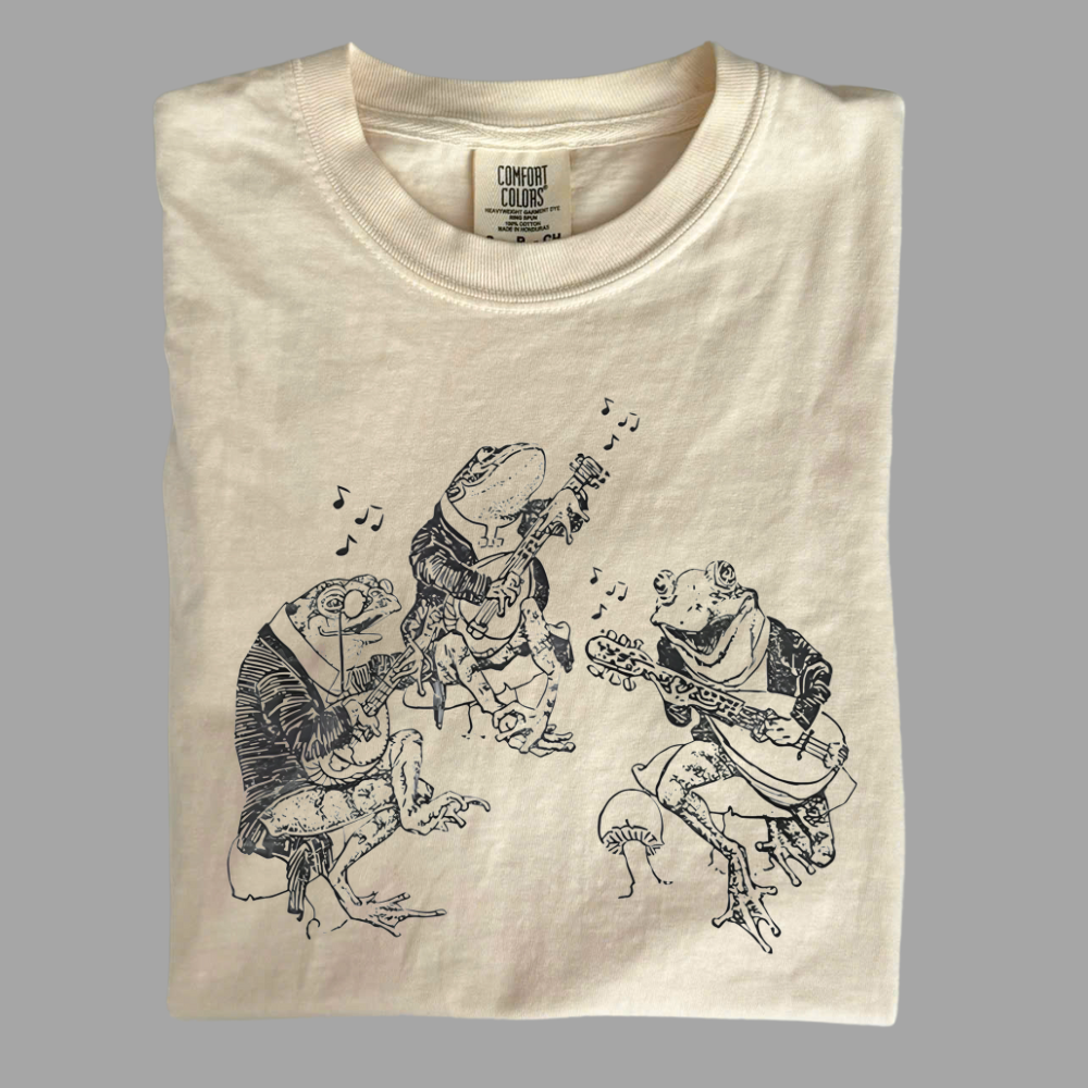 Vintage Frog Band Tee – Cute & Funny Graphic Shirt