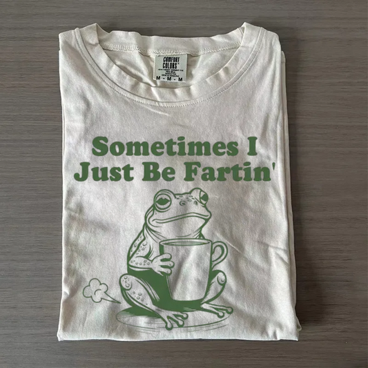 I Just Be Fartin Tee – Funny Frog Meme Shirt