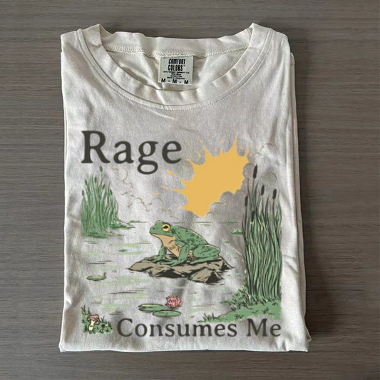 Rage Consumes Me Tee – Funny Meme Frog Shirt