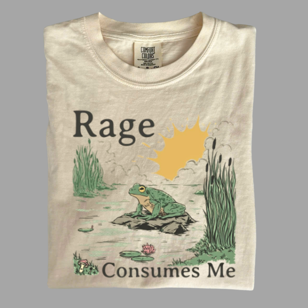 Rage Consumes Me Tee – Funny Meme Frog Shirt