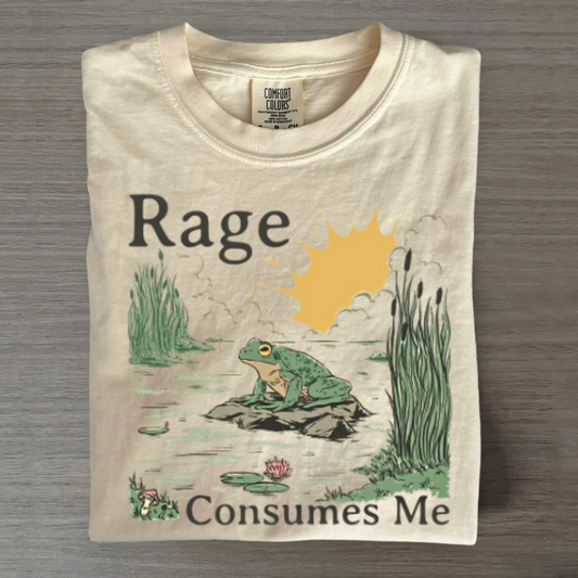 Rage Consumes Me Tee – Funny Meme Frog Shirt