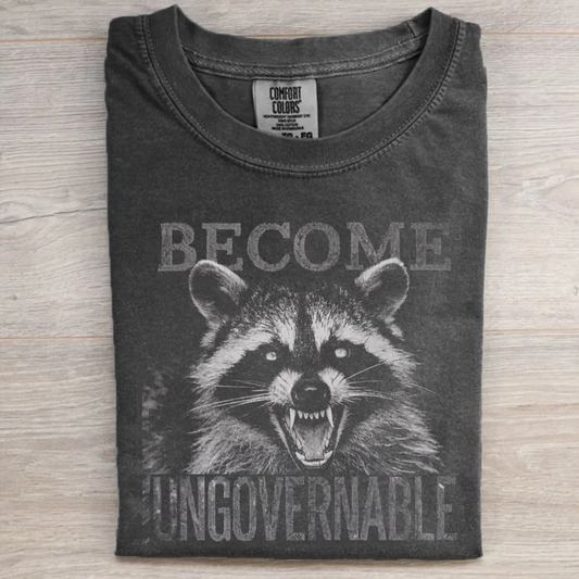 Vintage Angry Raccoon Graphic Shirt