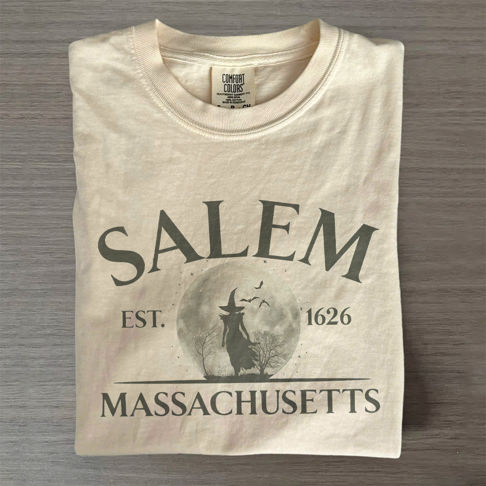 Spooky Season Comfort Colors® Halloween Tee- Salem Witch T-Shirt
