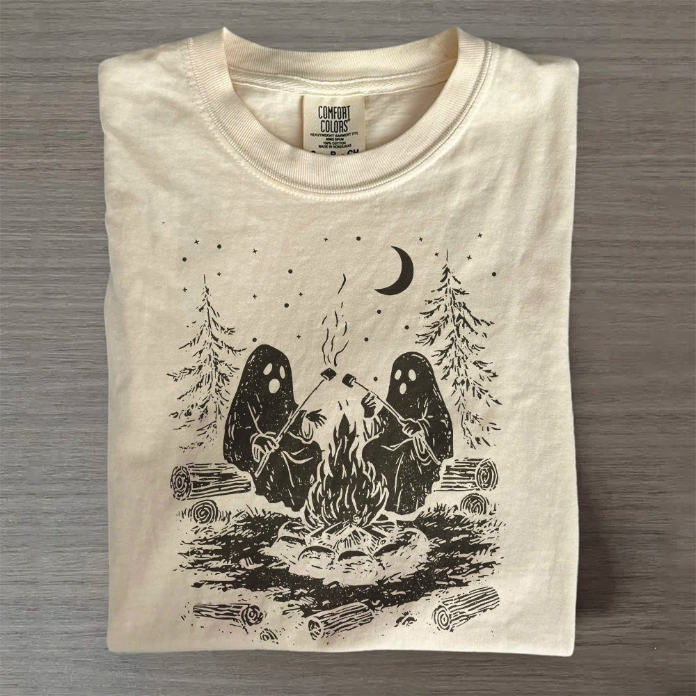 Trick or Treat Comfort Colors® Tee- Retro Ghost Shirt