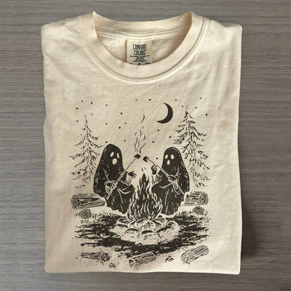 Trick or Treat Comfort Colors® Tee- Retro Ghost Shirt