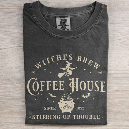 Witches Coffee House Vintage Salem Tee- Halloween Shirt