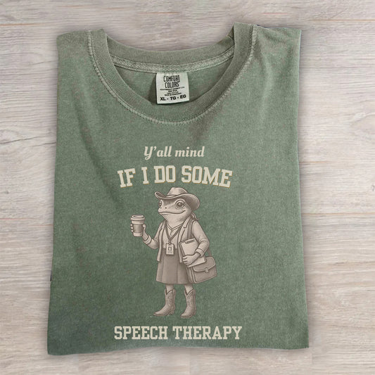 Comfort Colors Funny SLP T-Shirt, Speech Therapy Shirt, Gift for Speech Pathologist, SLP Shirt Gift