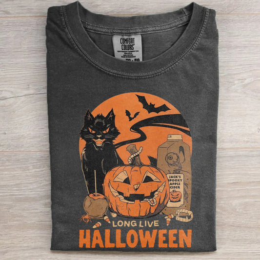 Comfort Colors® Retro Halloween Shirt – Vintage Fall Pumpkin Tee, Spooky Season