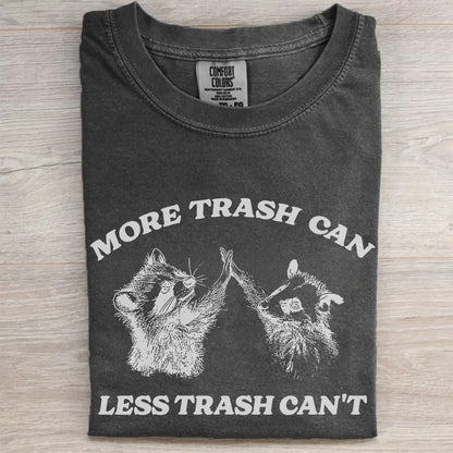 More Trash Can Less Trash Can't Vintage Raccoon Opossum T-Shirt