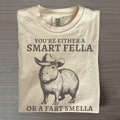 Retro Smart Fella Capybara T-Shirt