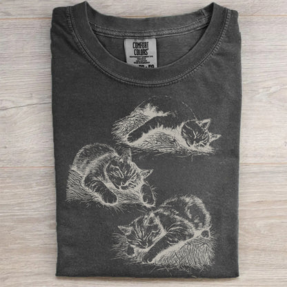 Vintage Style Chill Cats T-Shirt
